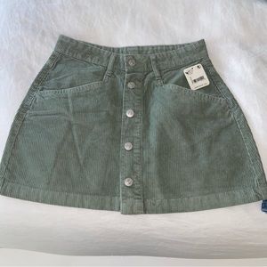 FREE PEOPLE CORDUROY SKIRT